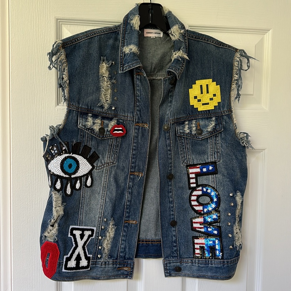 Sunset + Spring Denim Vest - Picture 8 of 8